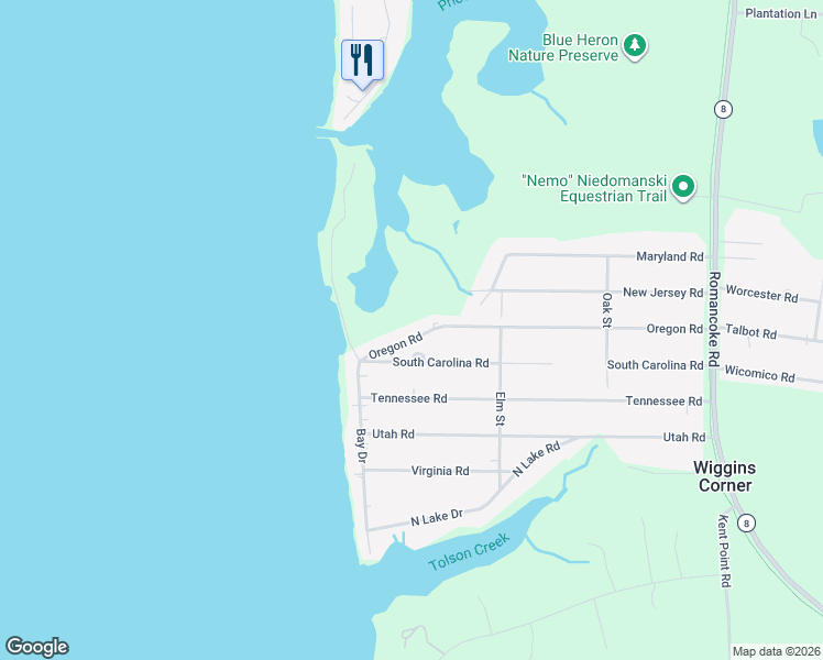 map of restaurants, bars, coffee shops, grocery stores, and more near 346 Oregon Rd in Stevensville