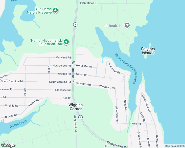 map of restaurants, bars, coffee shops, grocery stores, and more near 135 Talbot Road in Stevensville