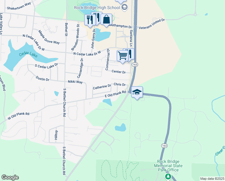 map of restaurants, bars, coffee shops, grocery stores, and more near 436 Chris Drive in Columbia