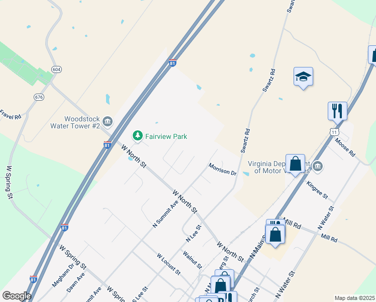 map of restaurants, bars, coffee shops, grocery stores, and more near 418 Epard Lane in Woodstock