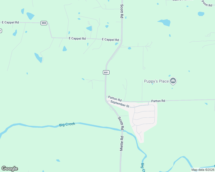 map of restaurants, bars, coffee shops, grocery stores, and more near 3045 Scott Road in Moscow Mills