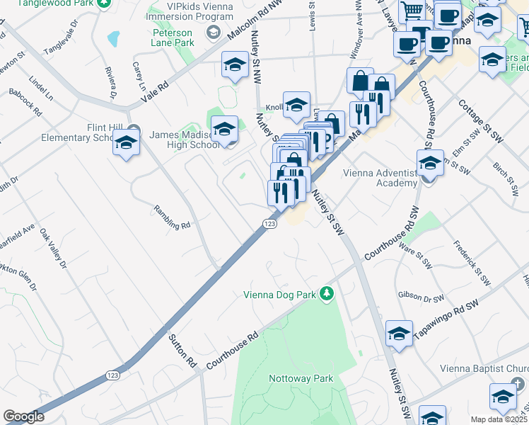 2572 Chain Bridge Road, Oakton VA Walk Score