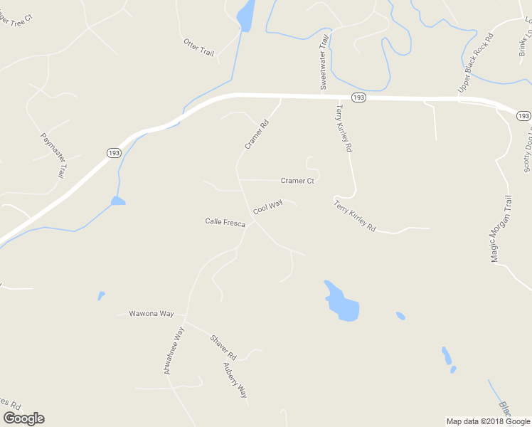 map of restaurants, bars, coffee shops, grocery stores, and more near 1824 Cool Way in Cool