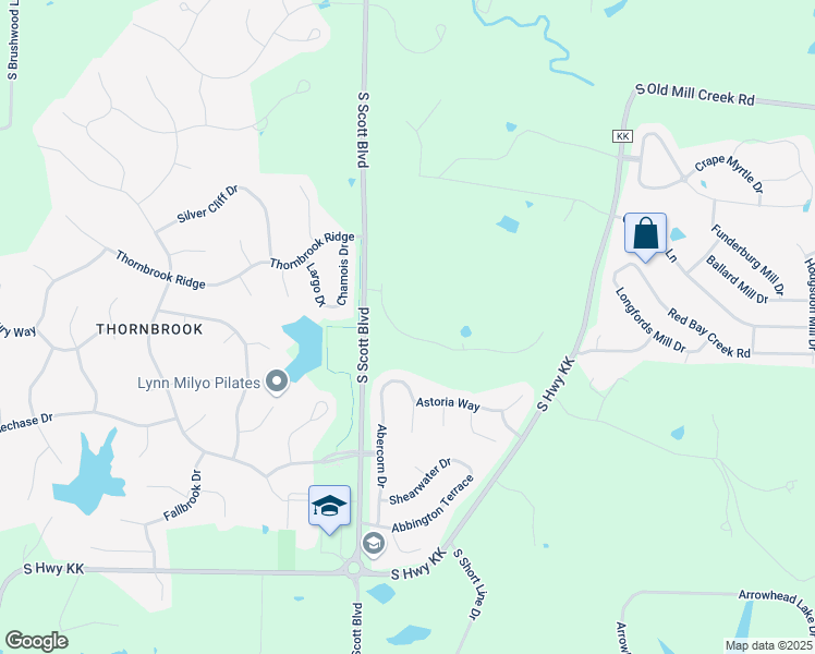 map of restaurants, bars, coffee shops, grocery stores, and more near 5194-5404 S Scotts Blvd in Columbia