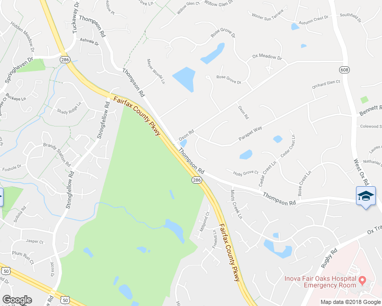 map of restaurants, bars, coffee shops, grocery stores, and more near 3506 Commodore Court in Herndon