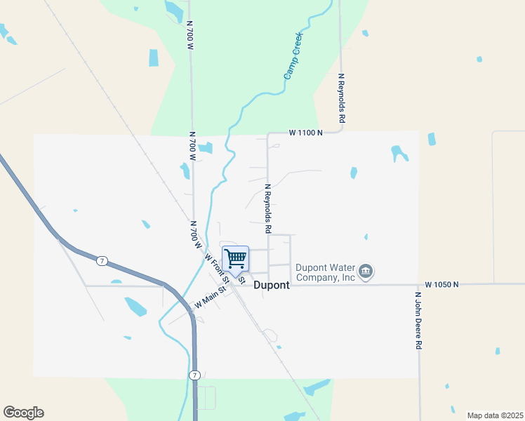 map of restaurants, bars, coffee shops, grocery stores, and more near 10747 North Reynolds Road in Dupont