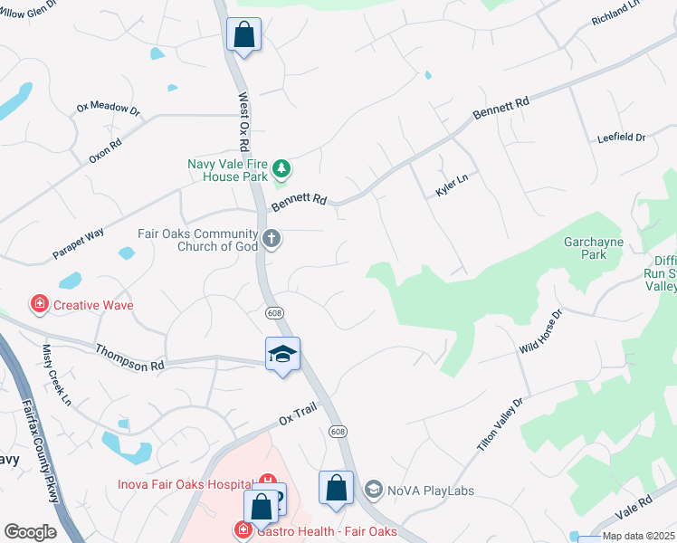 map of restaurants, bars, coffee shops, grocery stores, and more near 3303 Lauren Oaks Court in Herndon