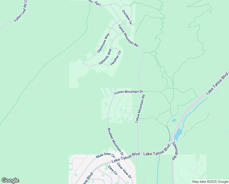 map of restaurants, bars, coffee shops, grocery stores, and more near 965 Forest Mountain Drive in South Lake Tahoe
