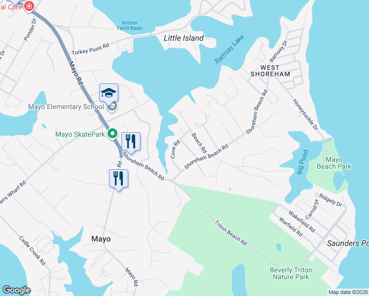map of restaurants, bars, coffee shops, grocery stores, and more near 1220 Pine Avenue in Edgewater