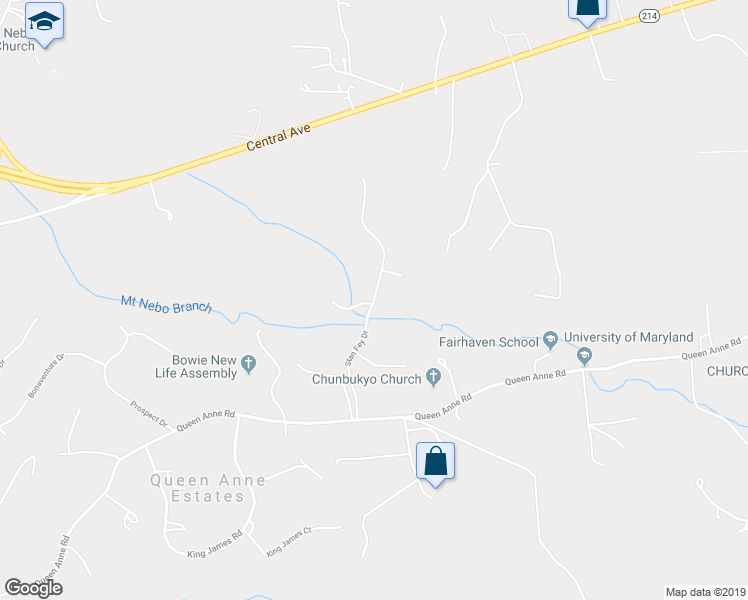 map of restaurants, bars, coffee shops, grocery stores, and more near 200 Stan Fey Drive in Upper Marlboro