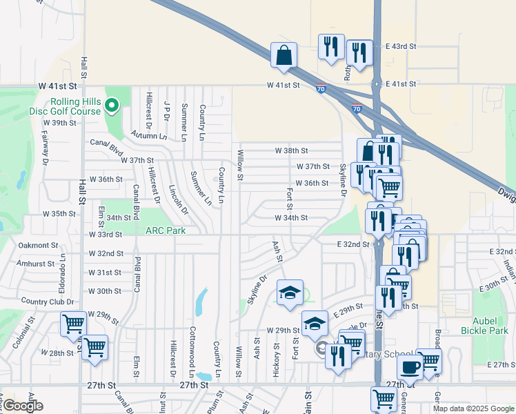 207 West 35th Street, Hays KS Walk Score