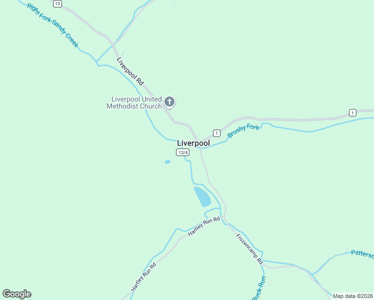 map of restaurants, bars, coffee shops, grocery stores, and more near County Road 13/4 in Jackson County