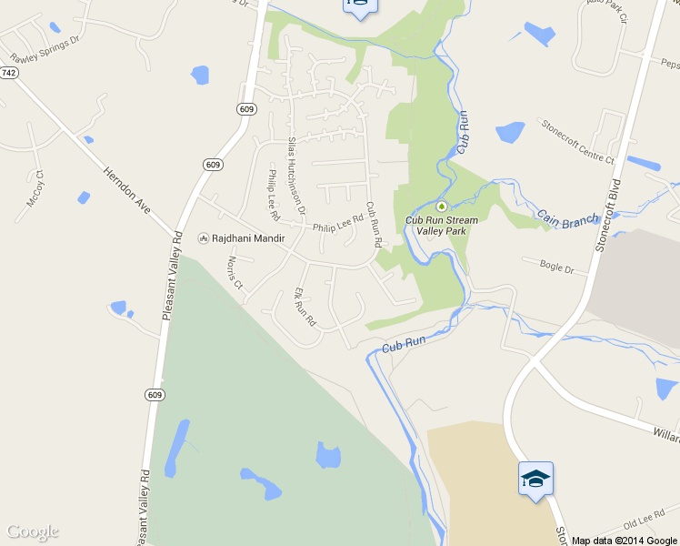 map of restaurants, bars, coffee shops, grocery stores, and more near 4517 Samuels Pine Road in Chantilly
