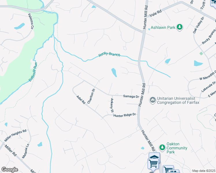 map of restaurants, bars, coffee shops, grocery stores, and more near 2622 Clide Court in Oakton