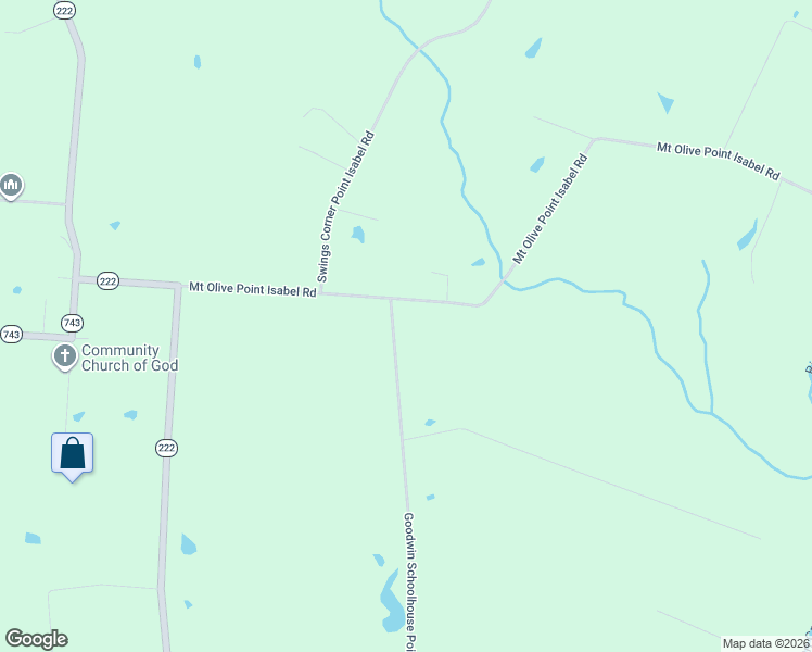 map of restaurants, bars, coffee shops, grocery stores, and more near 2746 Goodwin Schoolhouse Point Isabel Road in Bethel