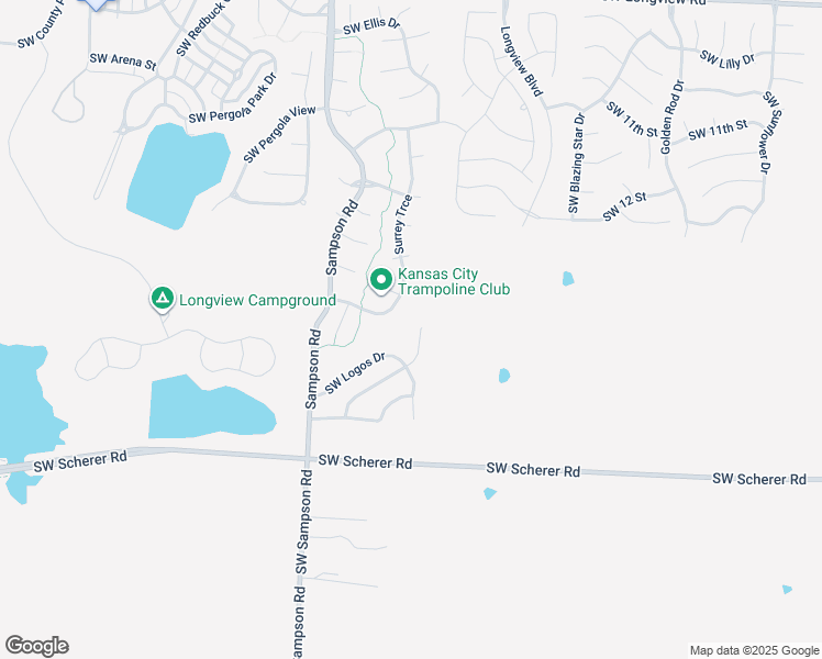 map of restaurants, bars, coffee shops, grocery stores, and more near 1408 Southwest Antiquity Drive in Lee's Summit
