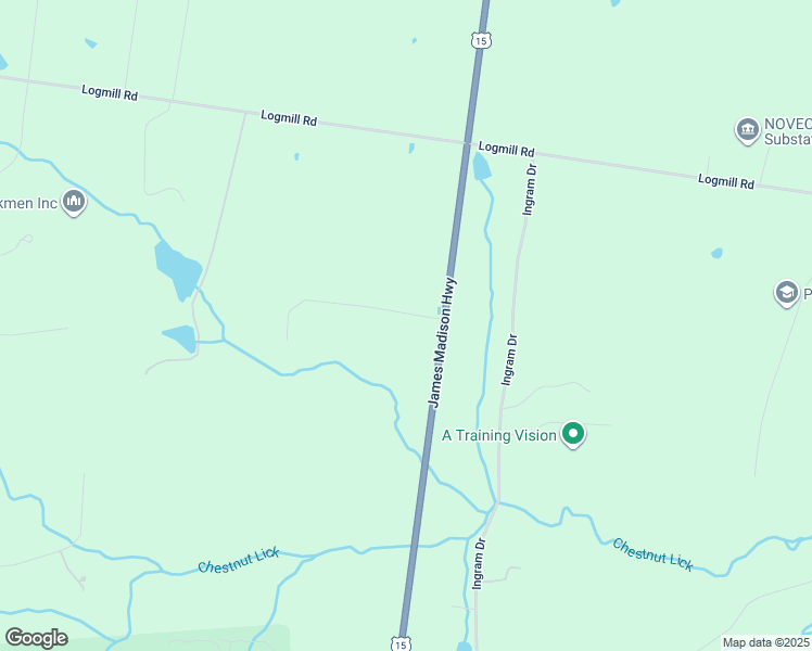 map of restaurants, bars, coffee shops, grocery stores, and more near 2990 James Madison Hwy in Haymarket