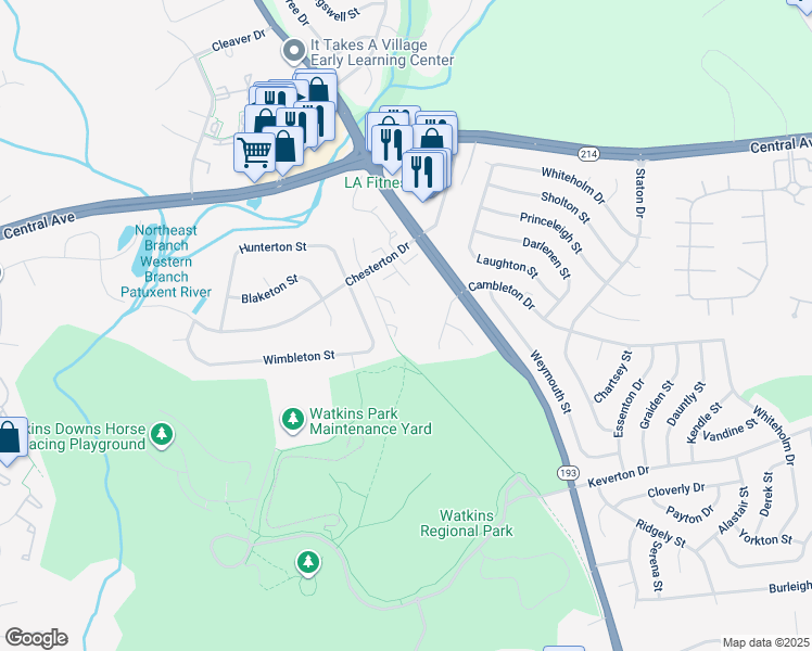 map of restaurants, bars, coffee shops, grocery stores, and more near 146 Old Enterprise Road in Kettering
