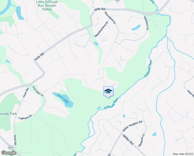 map of restaurants, bars, coffee shops, grocery stores, and more near 2818 Berryland Drive in Oakton