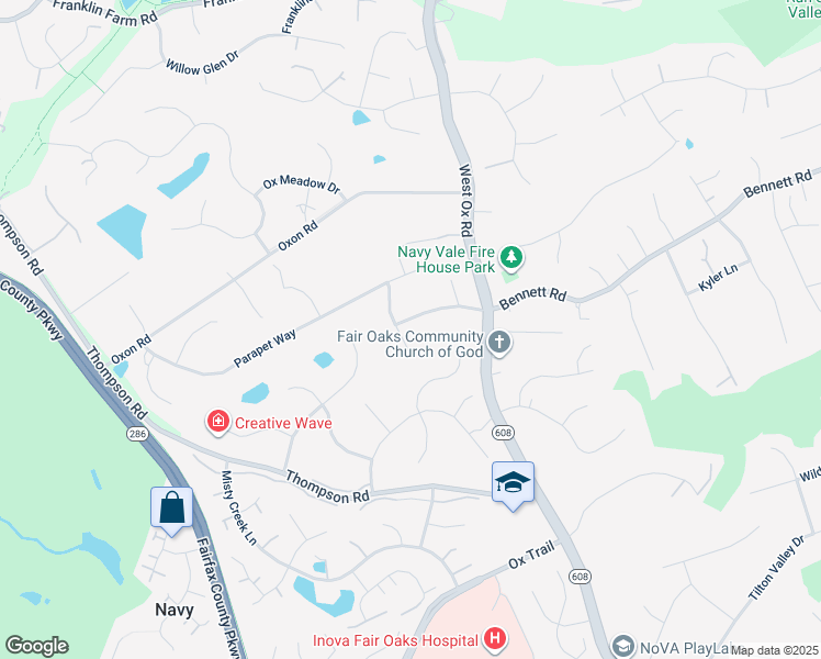 map of restaurants, bars, coffee shops, grocery stores, and more near 12613 Camberley Forest Drive in Herndon