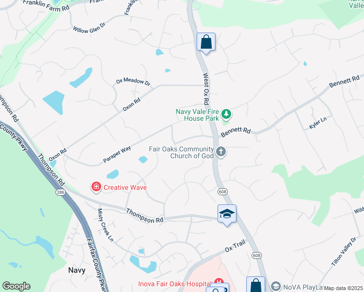 map of restaurants, bars, coffee shops, grocery stores, and more near 12613 Camberley Forest Drive in Herndon