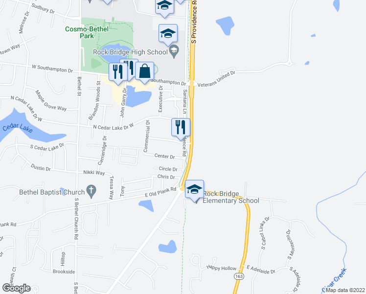 map of restaurants, bars, coffee shops, grocery stores, and more near 212 Corporate Lake Dr in Columbia