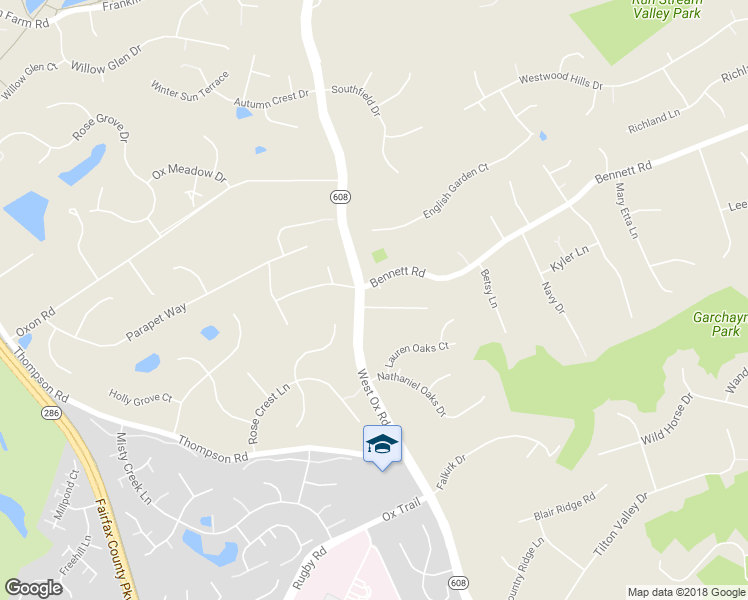 map of restaurants, bars, coffee shops, grocery stores, and more near 3303 West Ox Road in Herndon