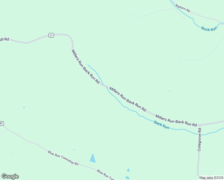 map of restaurants, bars, coffee shops, grocery stores, and more near 3596B Millers Run-Back Run Road in Lucasville