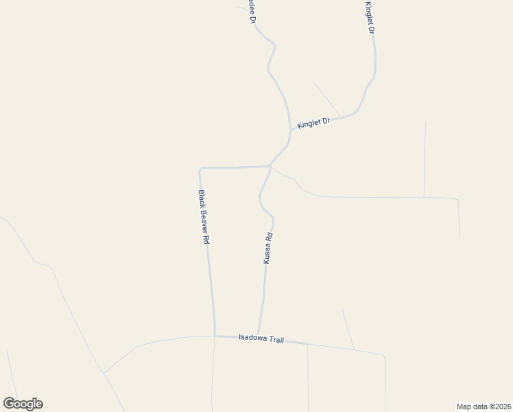 map of restaurants, bars, coffee shops, grocery stores, and more near Kusaa Road in Guffey