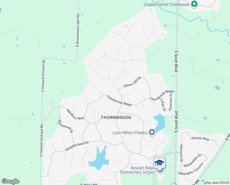 map of restaurants, bars, coffee shops, grocery stores, and more near 5304 Thornbrook Parkway in Columbia