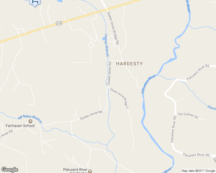 map of restaurants, bars, coffee shops, grocery stores, and more near 18611 Queen Anne Rd in Upper Marlboro
