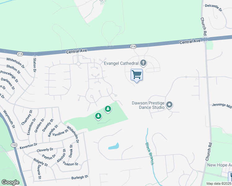 map of restaurants, bars, coffee shops, grocery stores, and more near 303 Dunnville Place in Upper Marlboro