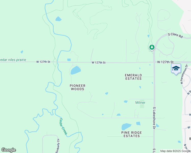 map of restaurants, bars, coffee shops, grocery stores, and more near 25525 West 127th Street in Olathe