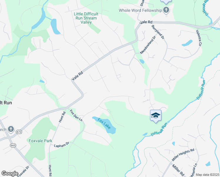 map of restaurants, bars, coffee shops, grocery stores, and more near 2905 Young Drive in Oakton