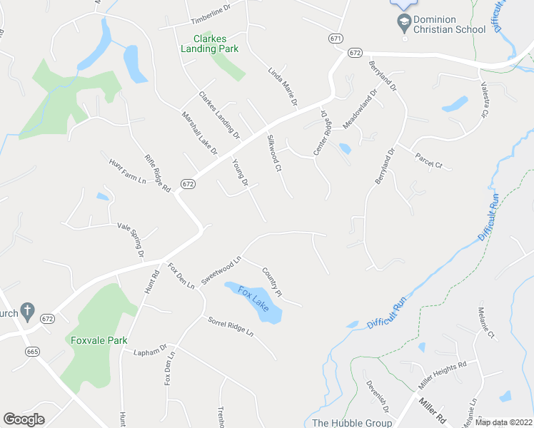 map of restaurants, bars, coffee shops, grocery stores, and more near 2905 Young Drive in Oakton
