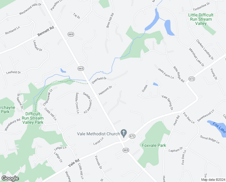 map of restaurants, bars, coffee shops, grocery stores, and more near 11607 Helmont Drive in Oakton