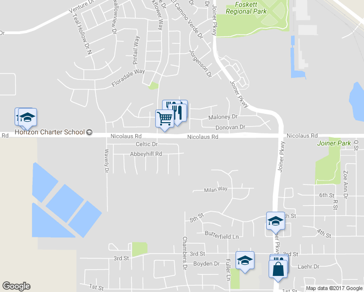 map of restaurants, bars, coffee shops, grocery stores, and more near 2168 Celtic Drive in Lincoln