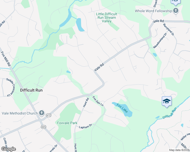 map of restaurants, bars, coffee shops, grocery stores, and more near 11328 Vale Road in Oakton