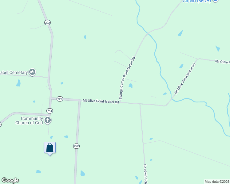 map of restaurants, bars, coffee shops, grocery stores, and more near 1703 Point Isabel Swings Corner Road in Bethel