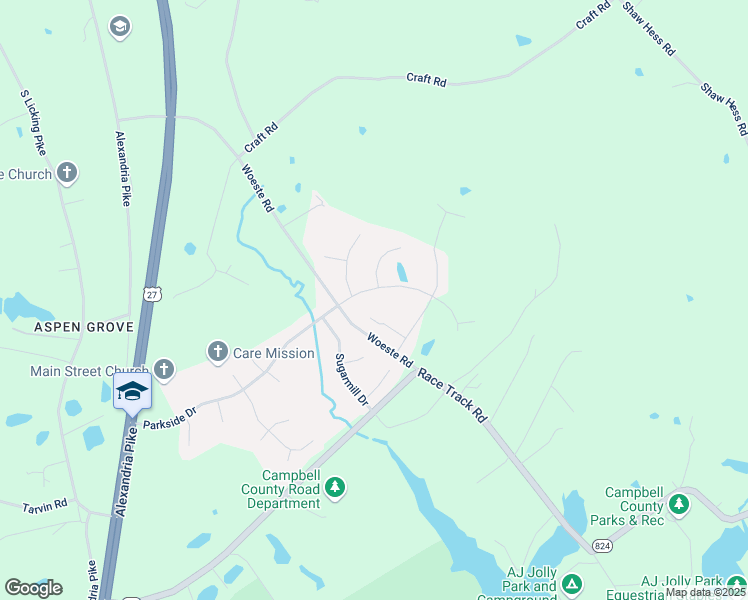 map of restaurants, bars, coffee shops, grocery stores, and more near 1233 Parkside Drive in Alexandria