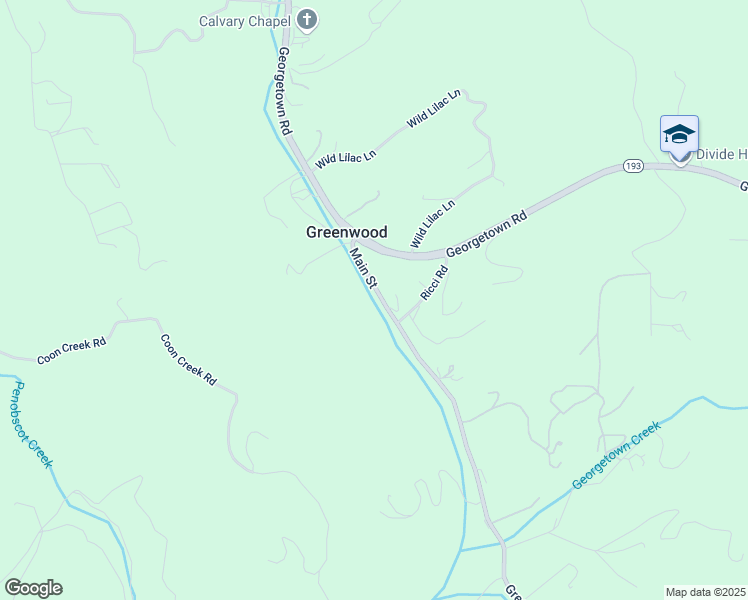 map of restaurants, bars, coffee shops, grocery stores, and more near 4084 Main Street in Greenwood