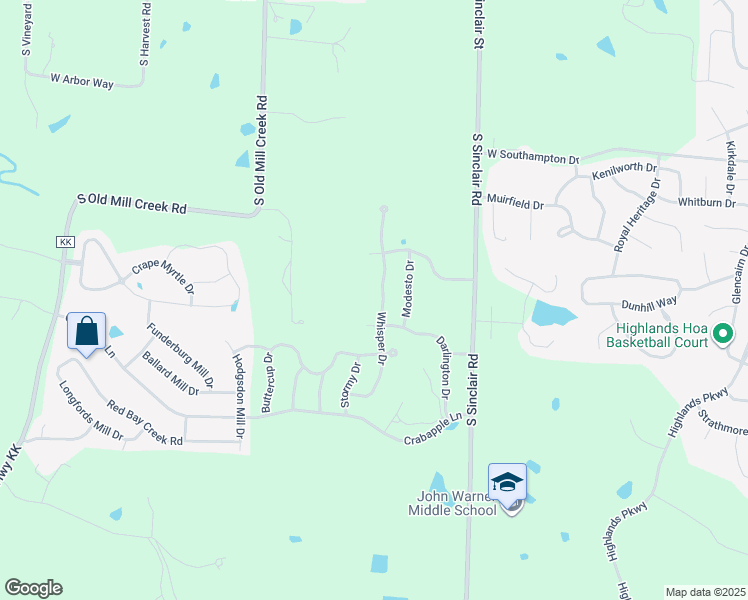 map of restaurants, bars, coffee shops, grocery stores, and more near 4750 South Old Mill Creek Road in Columbia