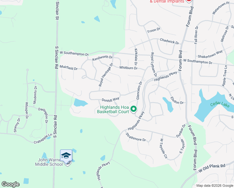 map of restaurants, bars, coffee shops, grocery stores, and more near 1605 Brookfield Manor in Columbia