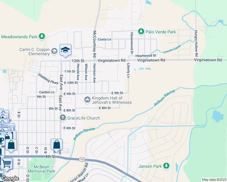 map of restaurants, bars, coffee shops, grocery stores, and more near 661 East 9th Street in Lincoln