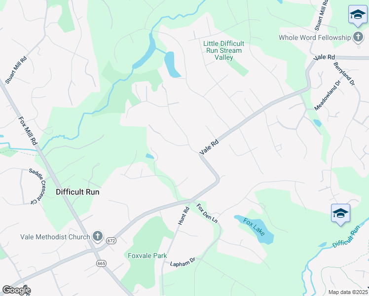 map of restaurants, bars, coffee shops, grocery stores, and more near 11301 Hunt Farm Lane in Oakton