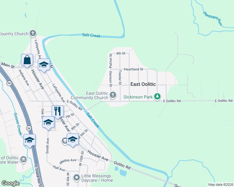 map of restaurants, bars, coffee shops, grocery stores, and more near 65 Treslar Street in Bedford