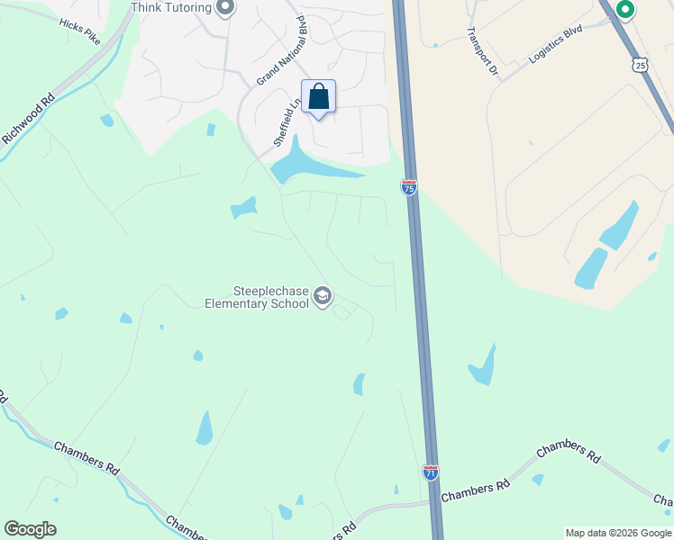 map of restaurants, bars, coffee shops, grocery stores, and more near 11483 Wynfair Court in Walton