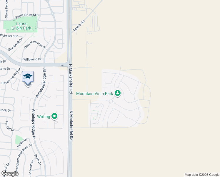 map of restaurants, bars, coffee shops, grocery stores, and more near 4615 Gneiss Loop in Colorado Springs