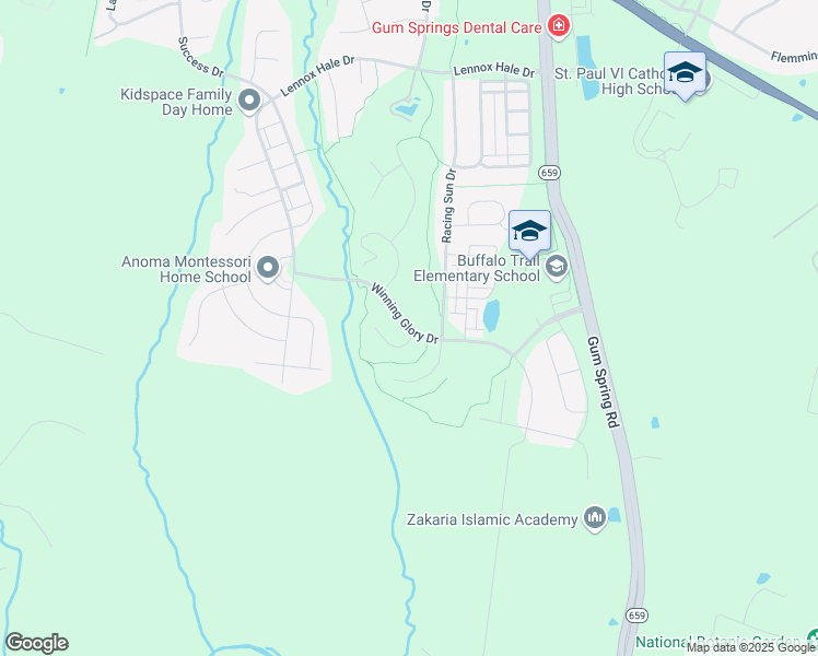 map of restaurants, bars, coffee shops, grocery stores, and more near 42122 Winning Glory Drive in Aldie