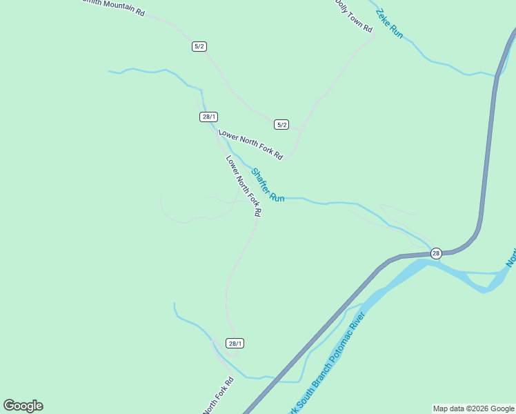 map of restaurants, bars, coffee shops, grocery stores, and more near Lower North Fork Road in Seneca Rocks